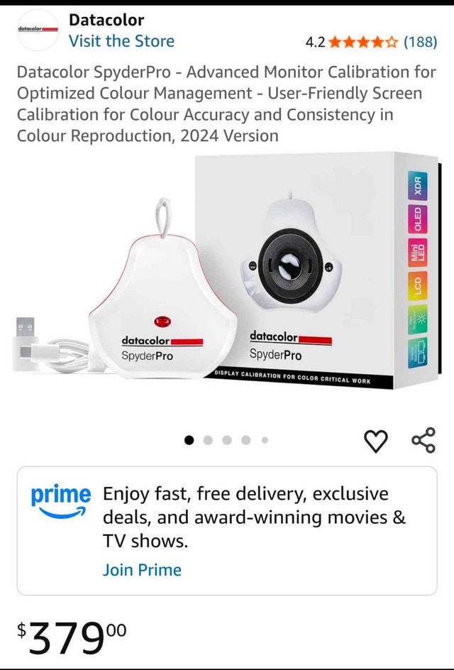 A SpyderPro Monitor Calibration Tool
