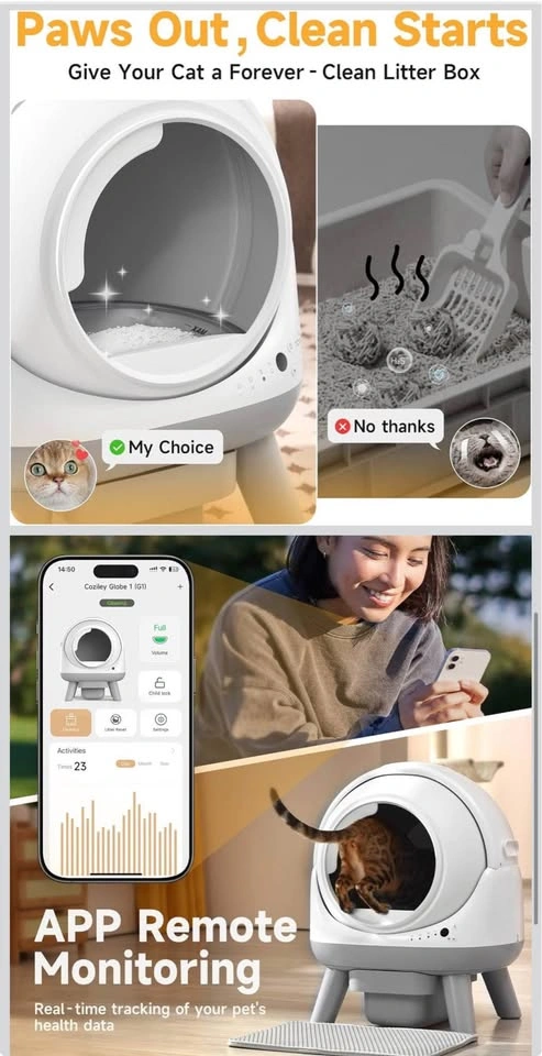 New Self Cleaning Litter Box for Multiple Cats, G1 Automatic - photo 4