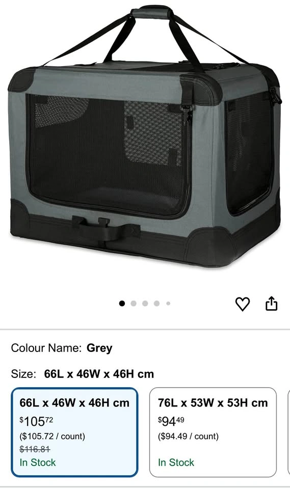 Brand New Amazon Basics 4-Door Folding Soft Pet Crate