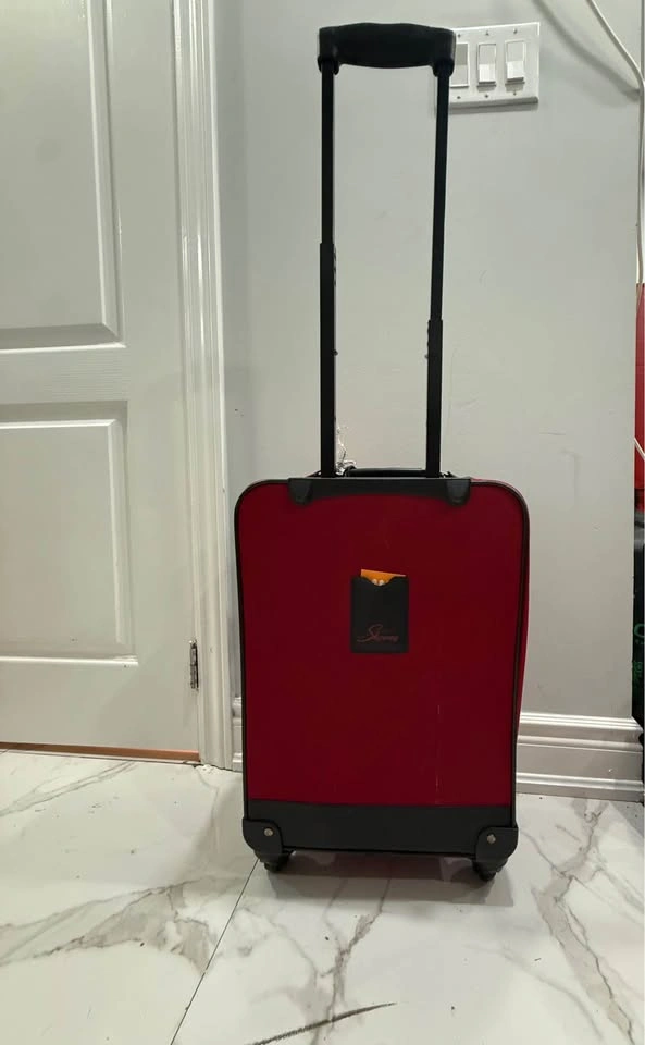 Set of 2 Red Carry-On Luggage / Rolling Suitcases - photo 5