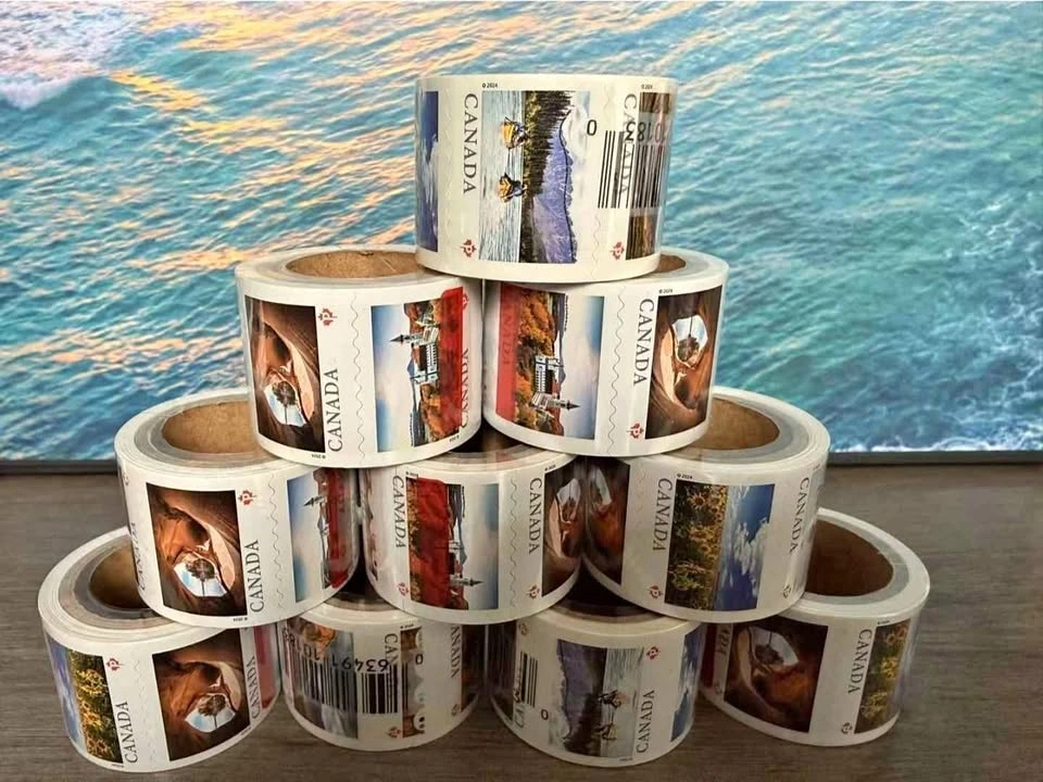 Rolls Of 100 Canada Post Stamps Self Adhesive Postage Untouched