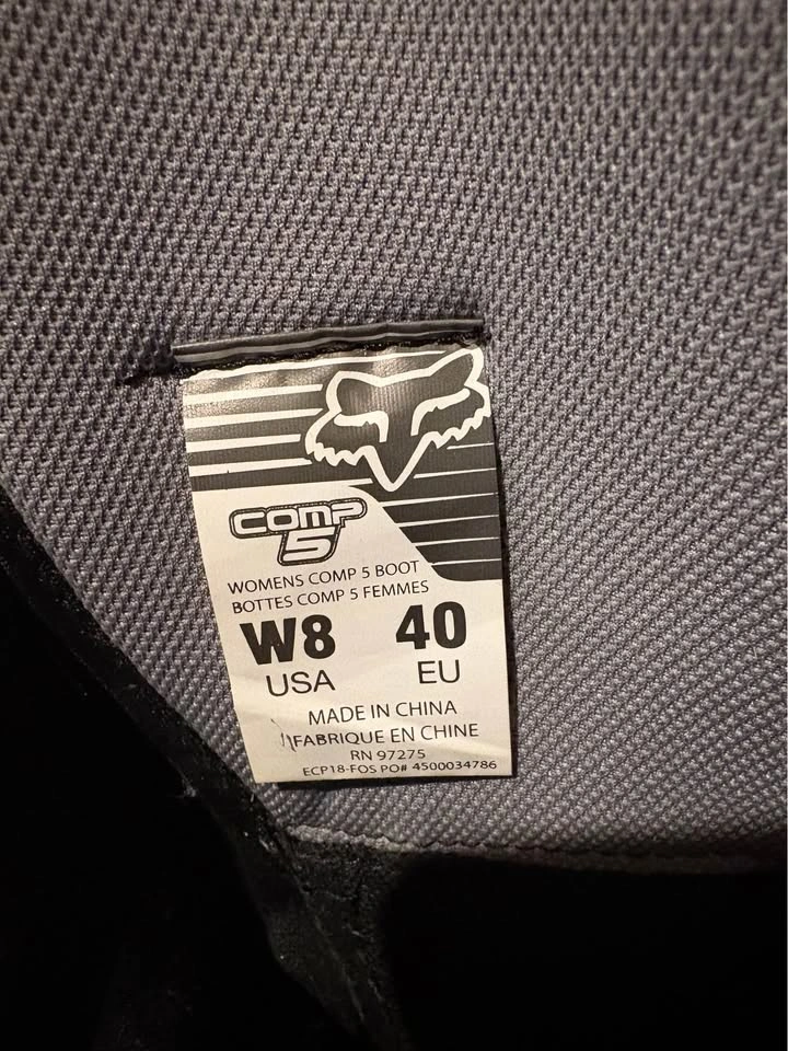 Like New Fox Racing Women's Comp 5 Motocross Boots - Size W8 - photo 5