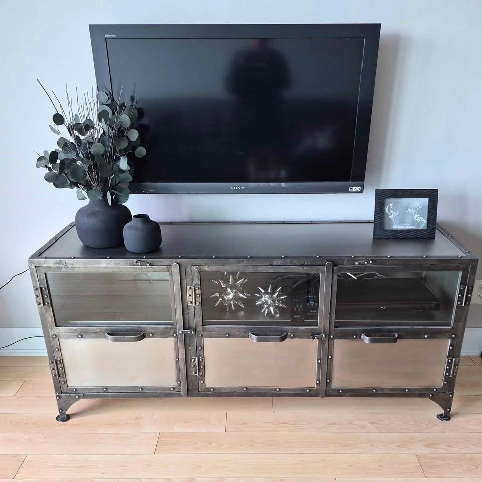 Industrial Metal Media Console - photo 2