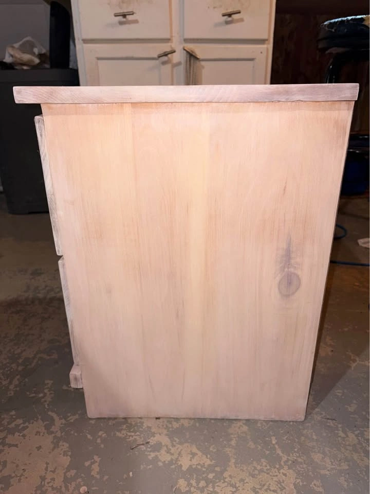Solid Maple Vintage Nightstand – Whitewashed Organic Modern - photo 5