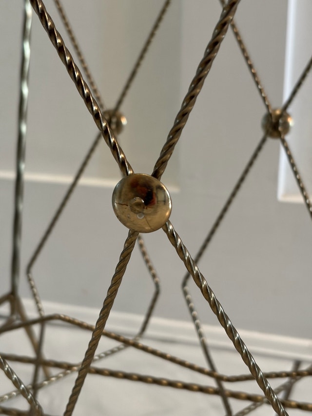 Vintage Mid-Century Modern (MCM) Wire Magazine Rack - photo 3