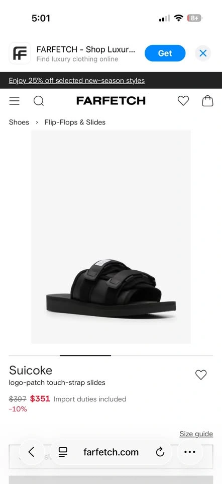 Suicoke Moto - Cab Black (size 9.5 mens) - photo 4