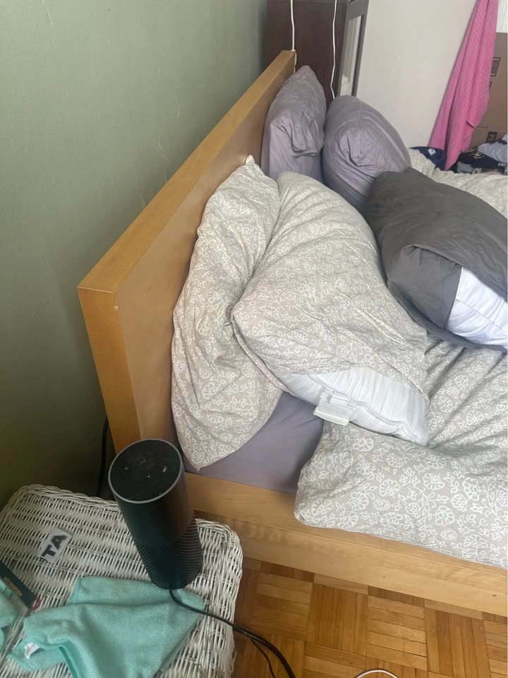 IKEA MALM Queen Bed Frame and mattress - photo 4