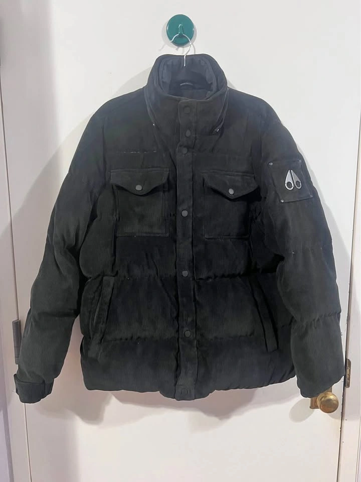 Moose Knuckles Souris Quilted Corduroy Down Coat