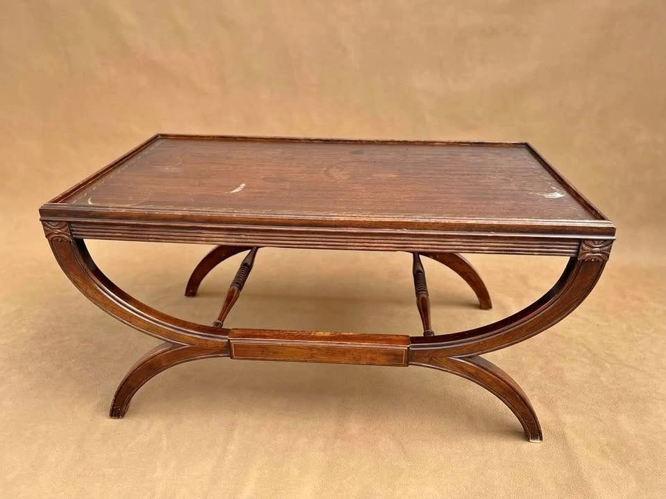 Vintage AMERGOLD 1930s Neoclassical Coffee Table - Restoration