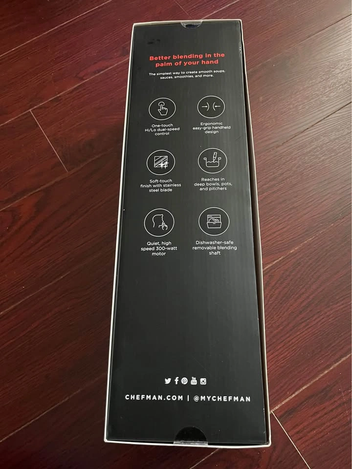 Chefman 300W Immersion Hand Blender - Brand New / Sealed - photo 2