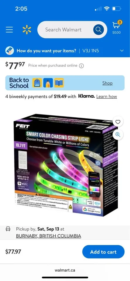 Feit Electric Smart Colour Chasing Strip Light image indicator(2)