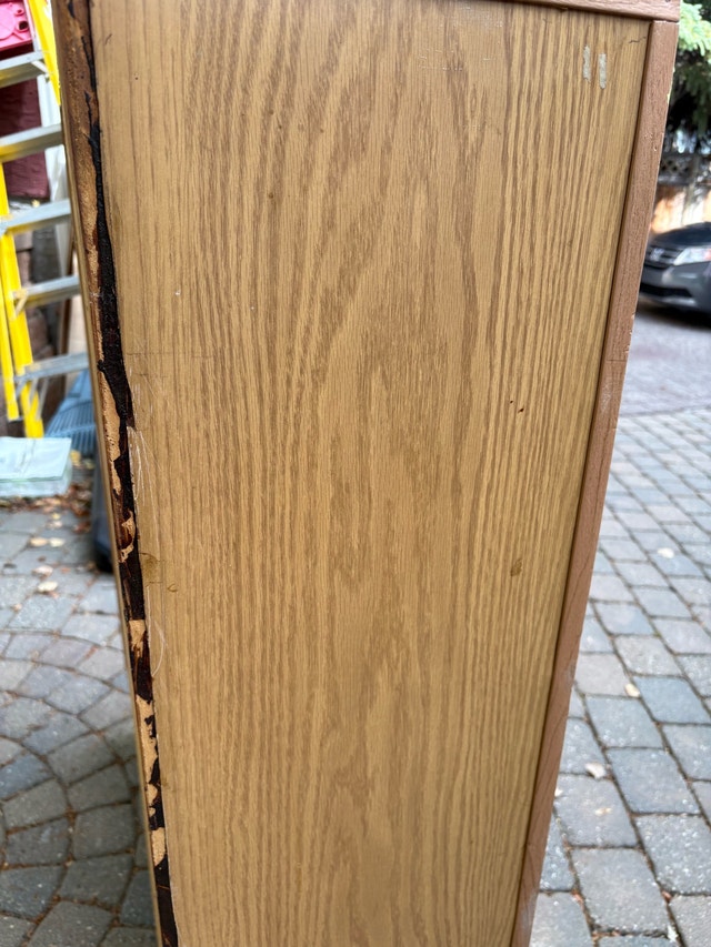 Vintage mid century yellow bookcase / shelving - photo 3