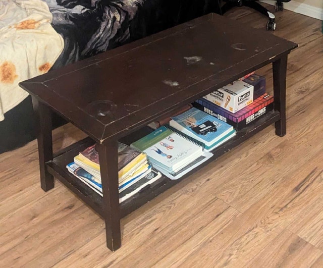 Dark brown coffee table - photo 2