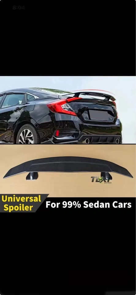 Honda wing spoiler black shiny - photo 2