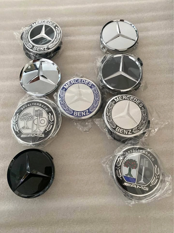 Mercedes center caps logo