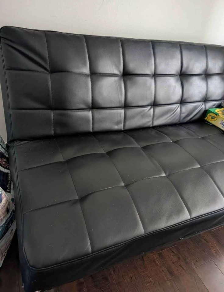 Faux Leather Futon/Folding Bed (Double Bed Size) - photo 2