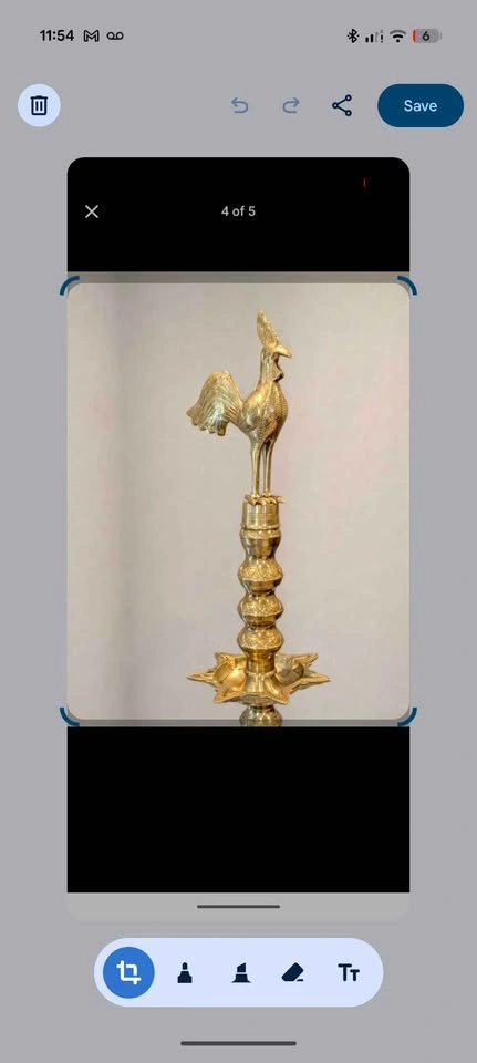 Brass Kuthu Vilakku ( Traditional Tamil ) - photo 2