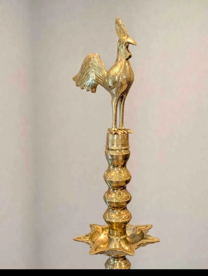 Brass Kuthu Vilakku ( Traditional Tamil ) - photo 3