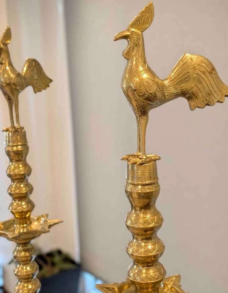 Brass Kuthu Vilakku ( Traditional Tamil ) - photo 5