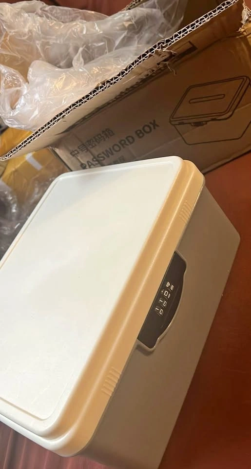 Password Box Lockable Storage Bin