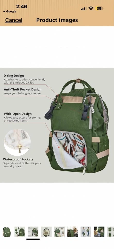 MUIFA Diaper Bag Backpack - photo 3