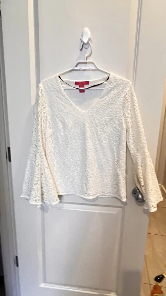 Catherine Catherine Malandrino Lace Sweater – Size S