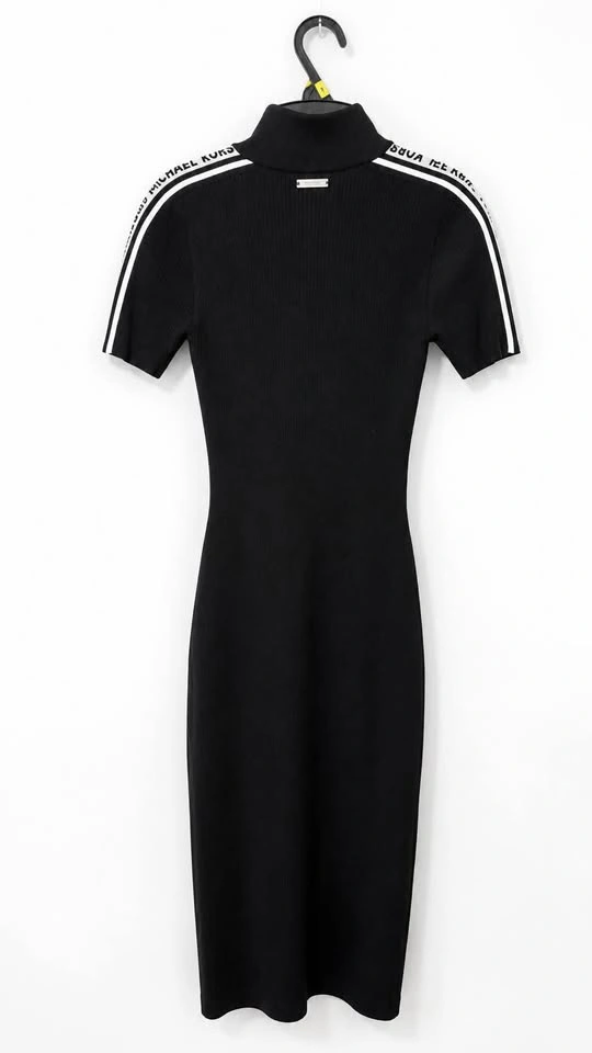 🖤 BRAND NEW MICHAEL KORS DRESS – Fitted Midi, MK Logo Detail - photo 2