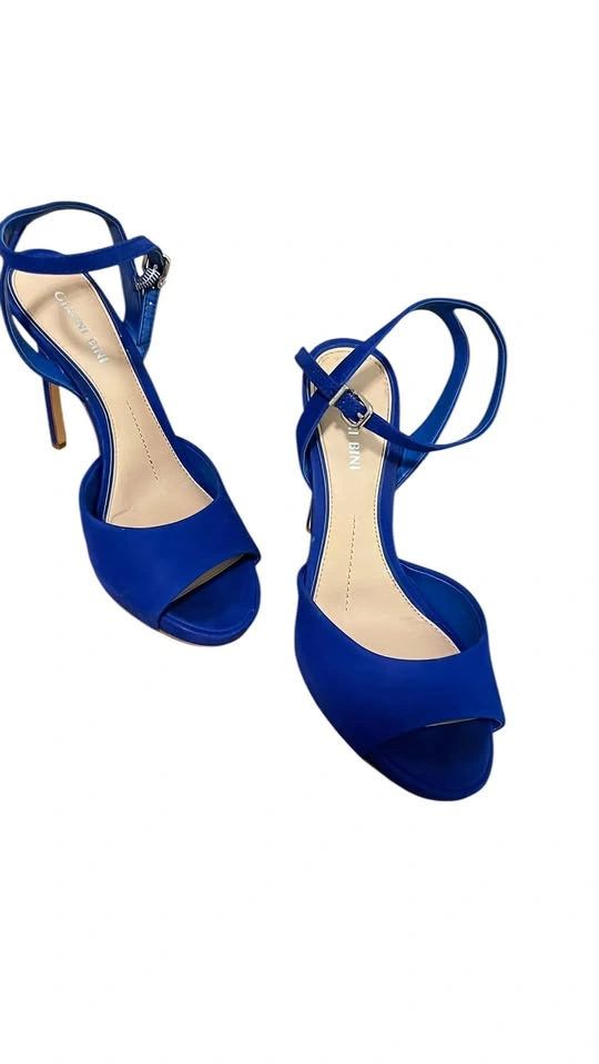 Gianni Bini Royal Blue Suede Platform Heels – Size 8M - photo 2