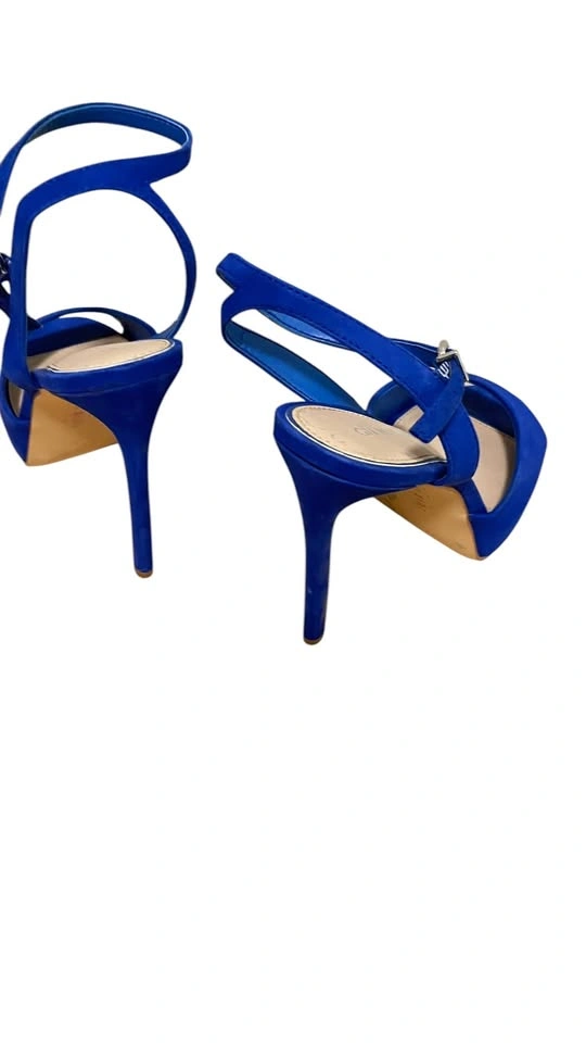 Gianni Bini Royal Blue Suede Platform Heels – Size 8M - photo 3