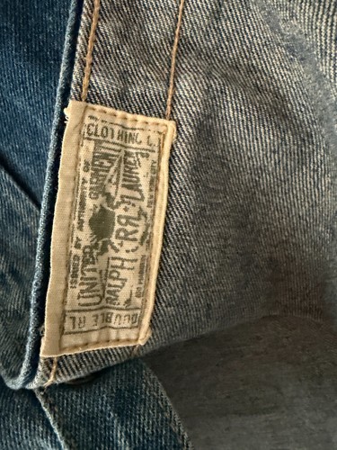 RRL Double RL Ralph Lauren Western Pearl Snap Denim Mens Washed - photo 5