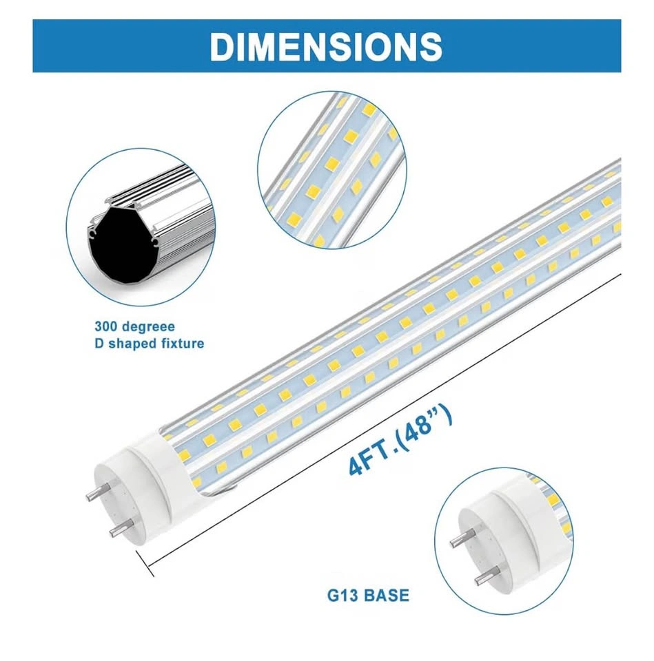 SHOPLED 25 Pack T8 LED Tube 4ft G13 Base - photo 2