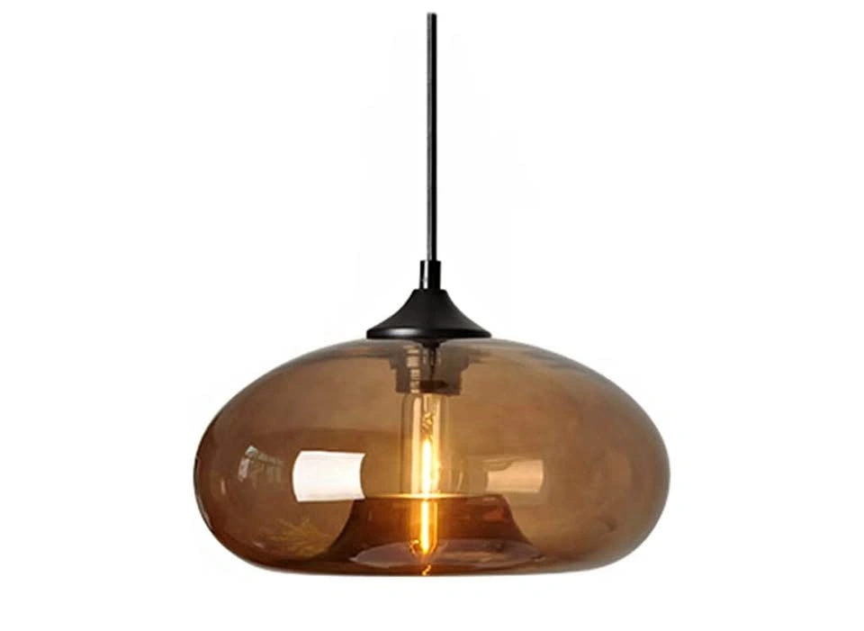 Modern Amber Glass Pendant Light