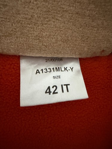 Harris Wharf London Brown Boiled Wool Overcoat Size 42 - photo 4