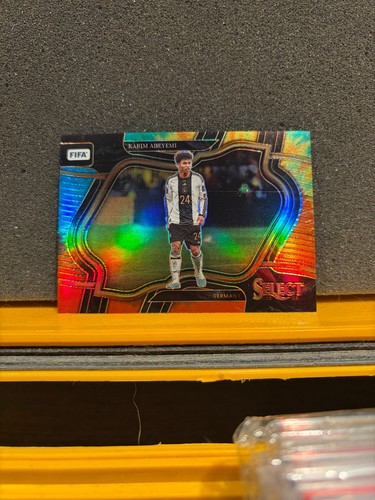 2022 Panini Select FIFA Karim Adeyemi Field Level Zebra Prizm /2 - photo 3