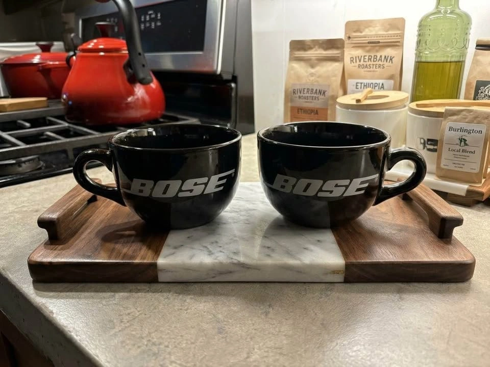 BOSE Logo Black Oversized Coffee Mug Cup Set (2) - photo 2
