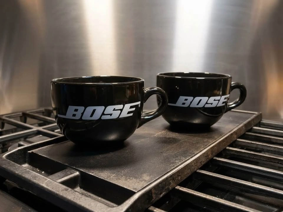 BOSE Logo Black Oversized Coffee Mug Cup Set (2) - photo 3