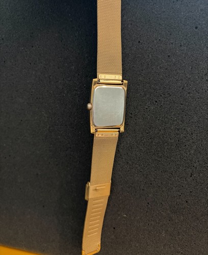 Seiko Solar Men's Gold-Tone Tank Dress Watch V115-0AC0 - photo 5