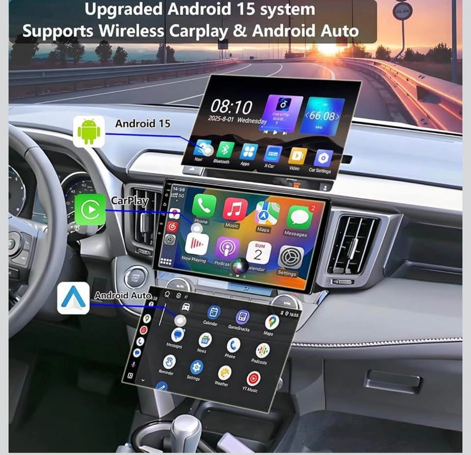 10.2” Car Radio for Toyota RAV4: Octa-Core 4GB+64GB Stereo - photo 3