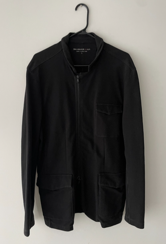 John Varvatos Black Cotton Jacket Size L