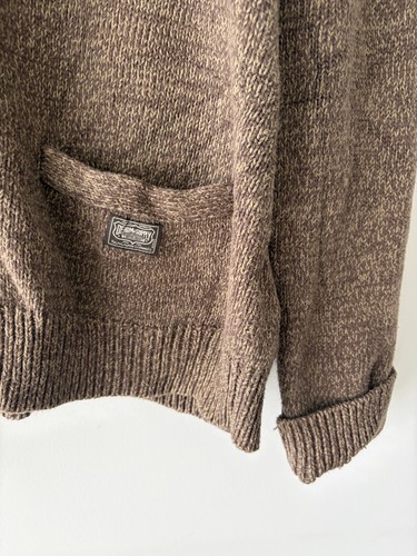 Denim & Supply Ralph Lauren Mens Brown Shawl Collar Cardigan Siz - photo 3