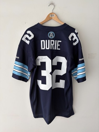 Reebok Toronto Argonauts Andre Durie Signed Football Jersey Size