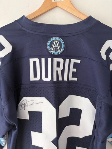 Reebok Toronto Argonauts Andre Durie Signed Football Jersey Size - photo 3