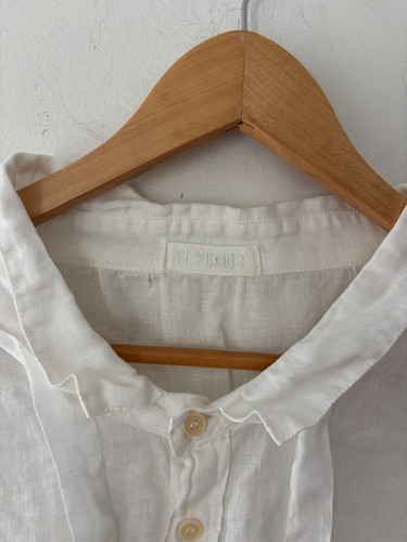CP Shades White Linen Long Sleeve Women's Top Shirt Size XL - photo 3