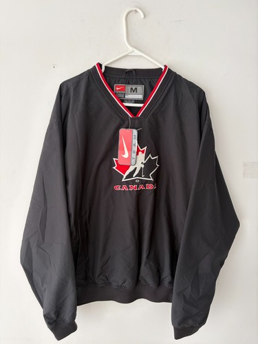 Vintage Nike Team Canada Hockey Center Swoosh Windbreaker M