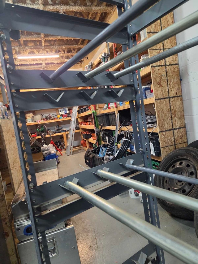 Heavy-Duty Mobile Wire Spool Rack – 18-Rod Capacity - photo 3