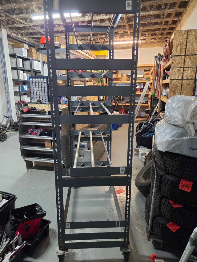 Heavy-Duty Mobile Wire Spool Rack – 18-Rod Capacity - photo 5
