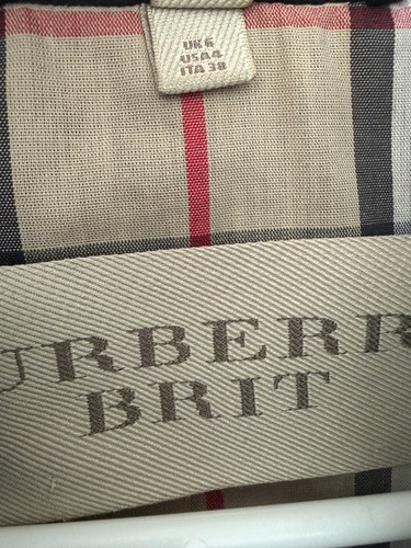 Burberry Brit Long Women's Black Trench Coat Size 4 - photo 5