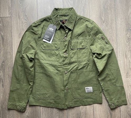 Alpha Industries Overshirt Summer Jacket Dark Olive Size M