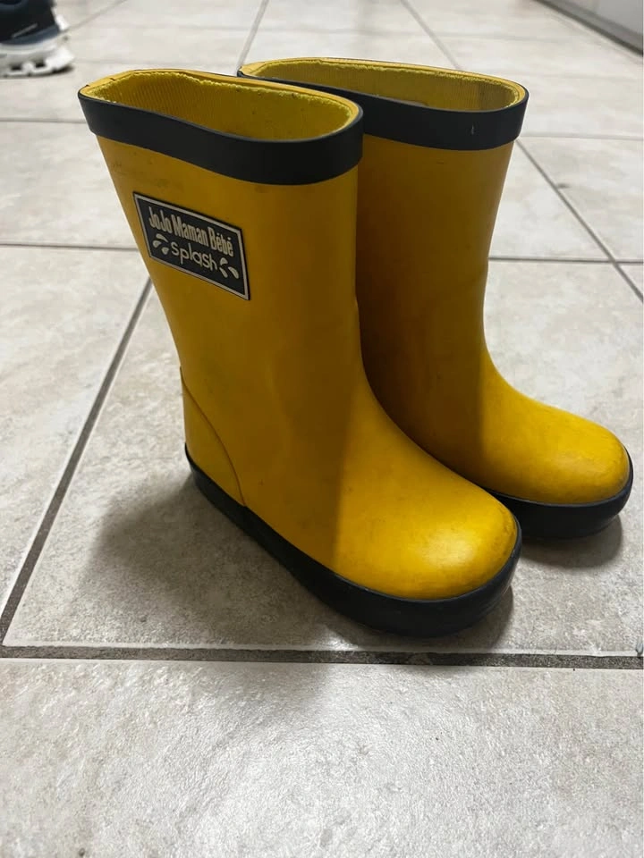 Yellow rain boots/ wellies - photo 2