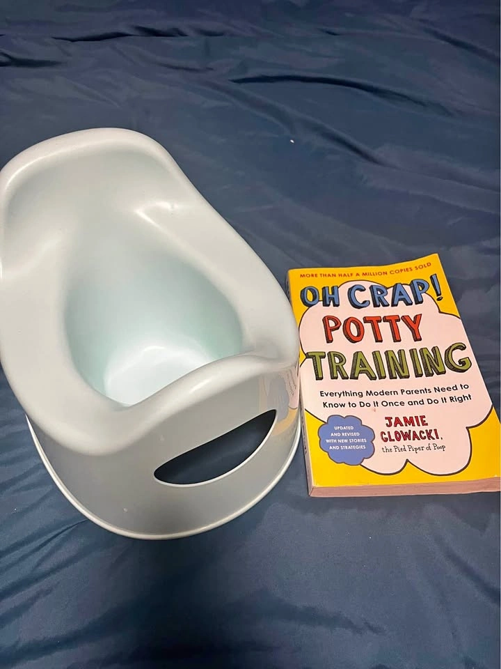 Oh Crap! Potty Training book and small Ikea potty